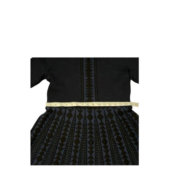 NINA LEONARD Fit and Flare Knit Geometric sweater  dress size XL - Picture 7 of 9